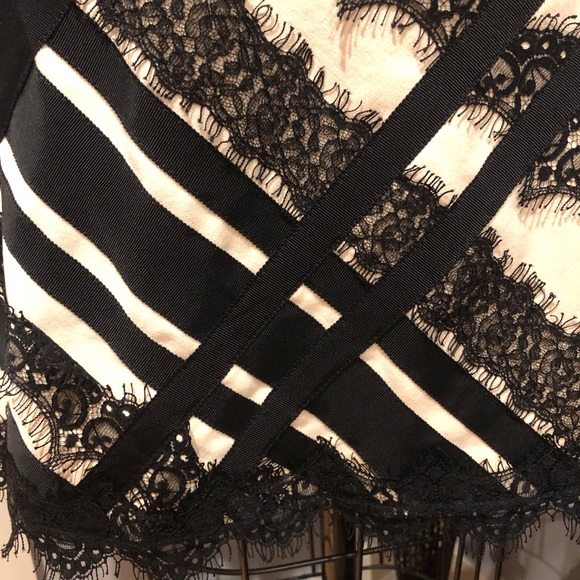 Nanette Lepore Skirt w/ Ribbon & Lace size 8 - Picture 3 of 5